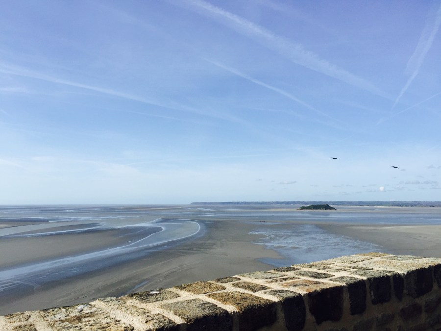 Mont Saint Michel bay low tide